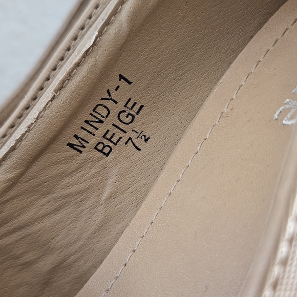 Bella Marie Womens Mindy - 1 Beige Almond Toe Classic Pump High Heel Size 7.5 - Picture 3 of 8